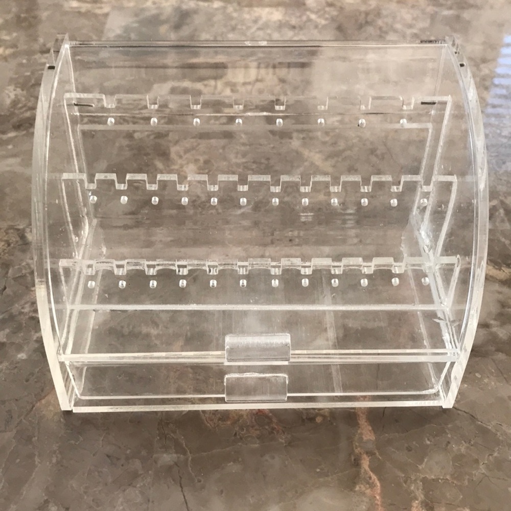 Acrylic Earring Holder With Drawer